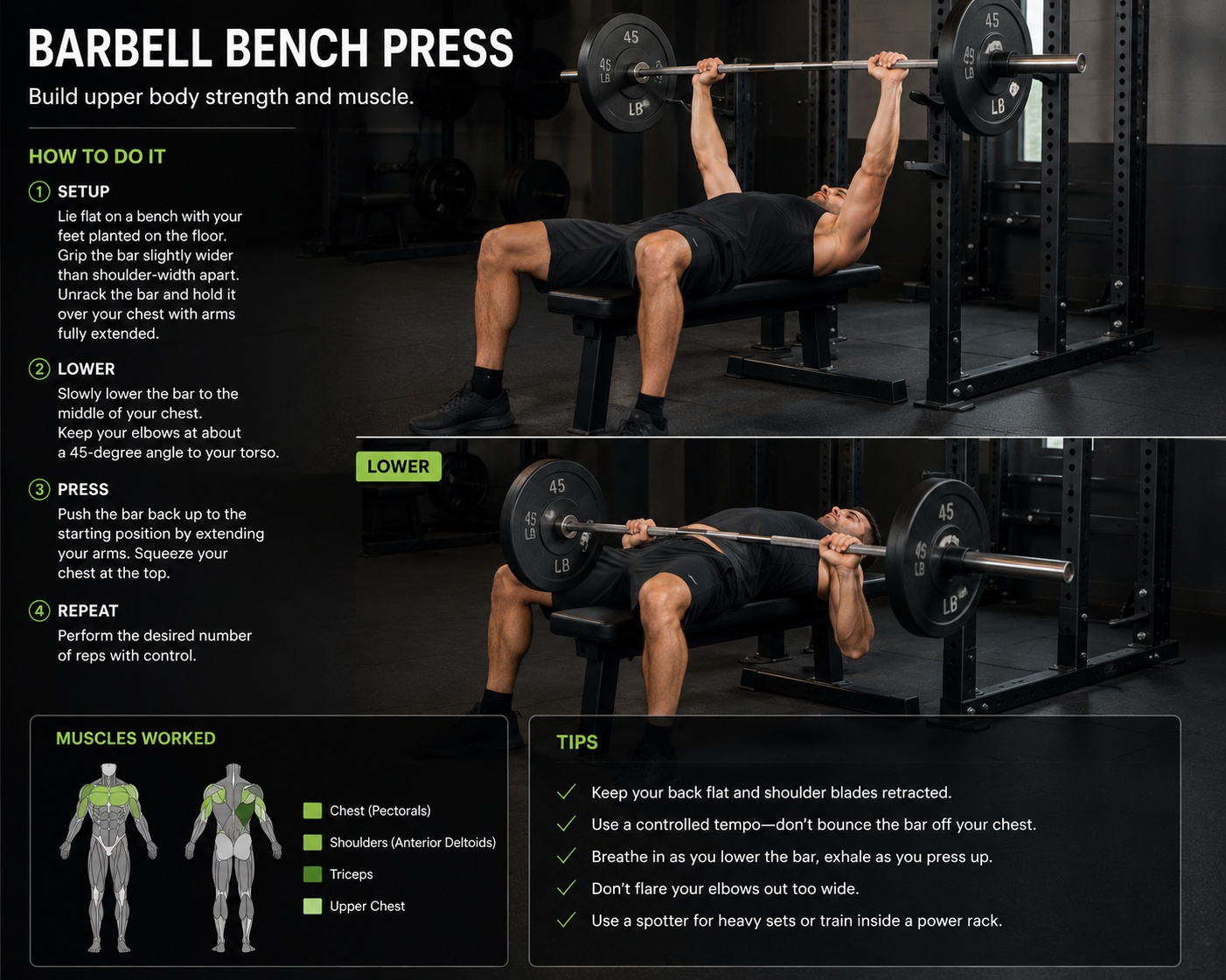 Barbell bench press
