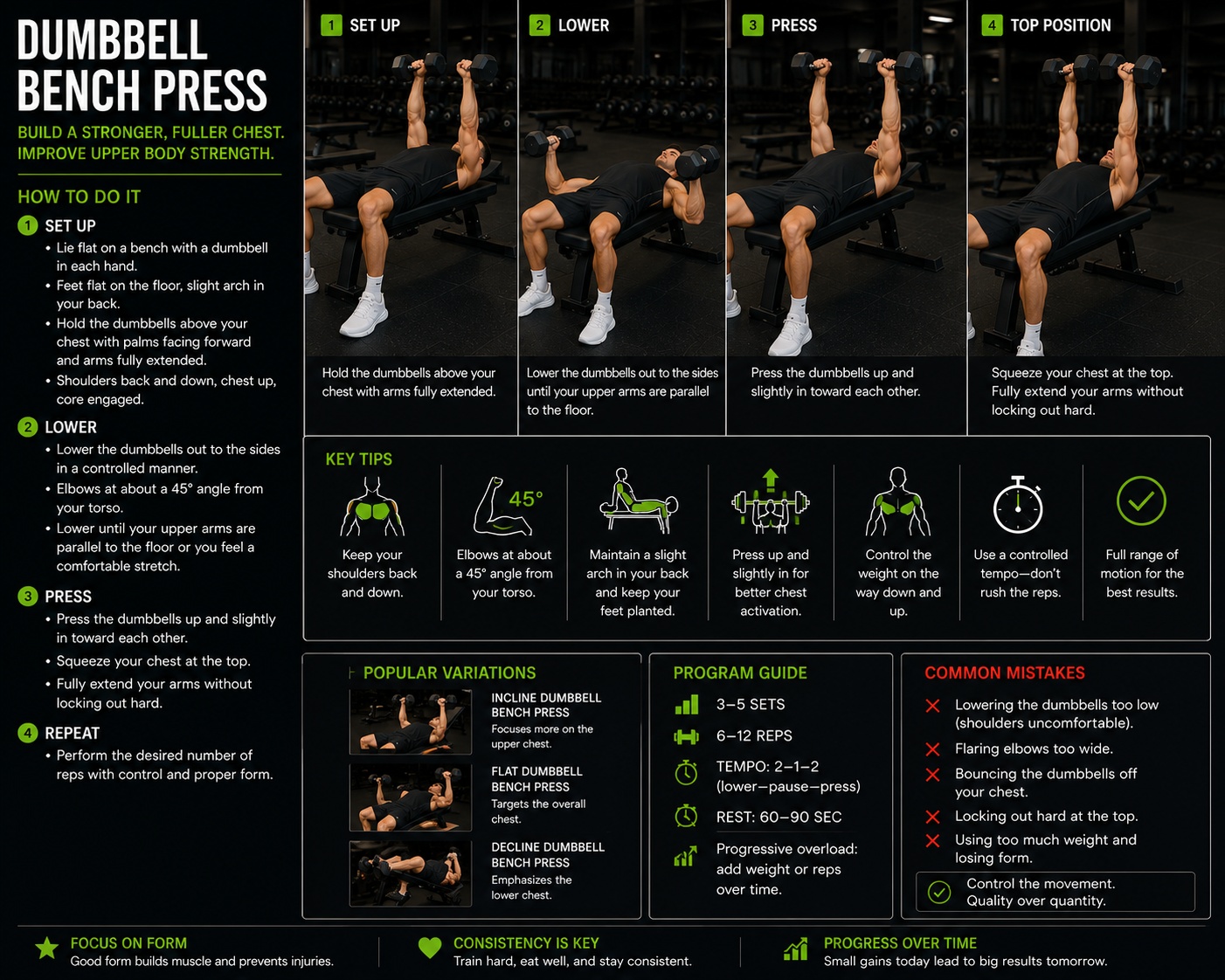 Dumbbell bench press