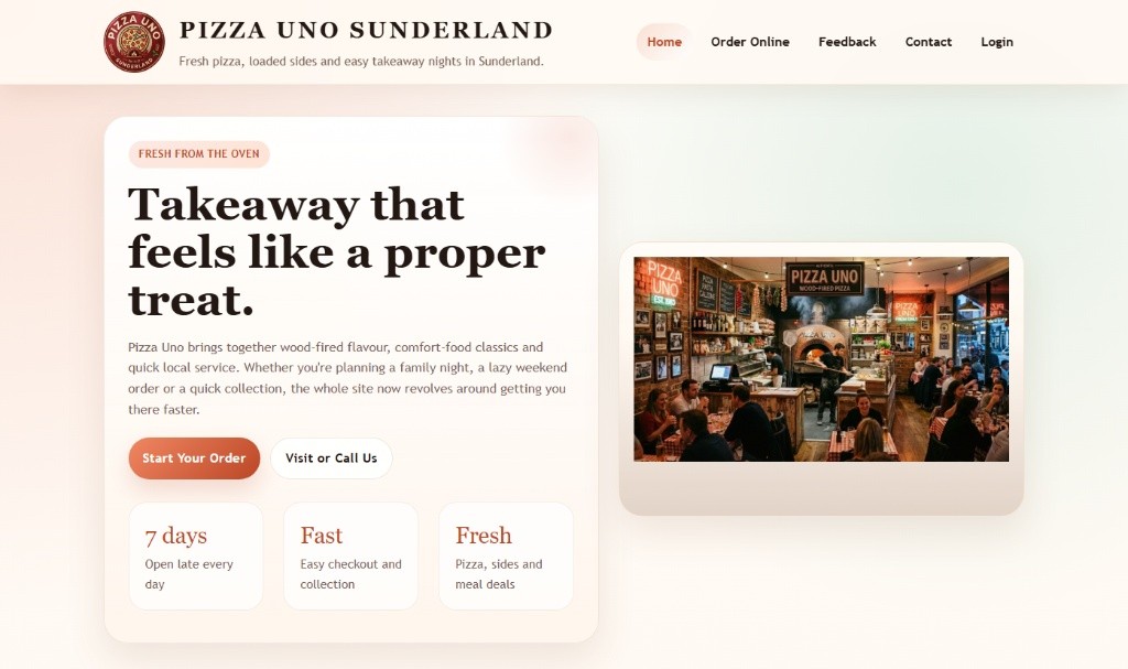 Pizza Uno featured project